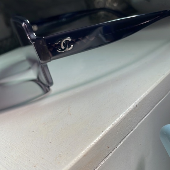 Black Chanel 5385-A c.1191/S6 Sunglasses with Mirror Unique Shape Lens - Picture 2 of 8